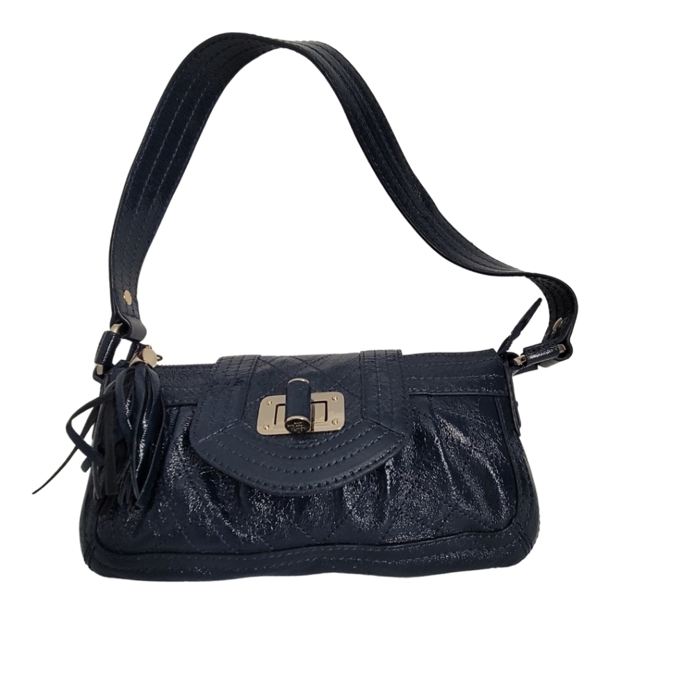 Navy Patent Leather Elliott Lucca Purse